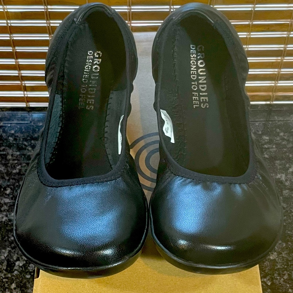 Groundies Urban Barefootwear Lily 2 Women’s black leather Size US 39 / EU 8.5